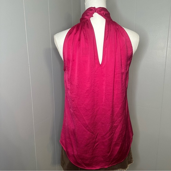 Anne Klein Pink Satin Halter Top NWT | Date Night Y2K Glam Size S - Picture 5 of 6